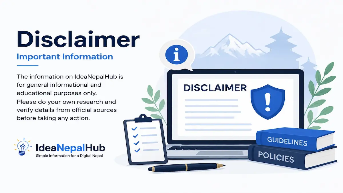 disclaimer ideaneaplhub