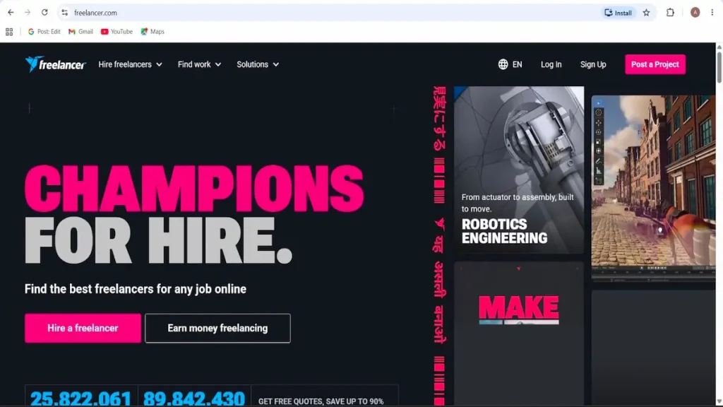Freelancer platform